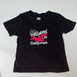 18M Hollywood Californica black tee shirt